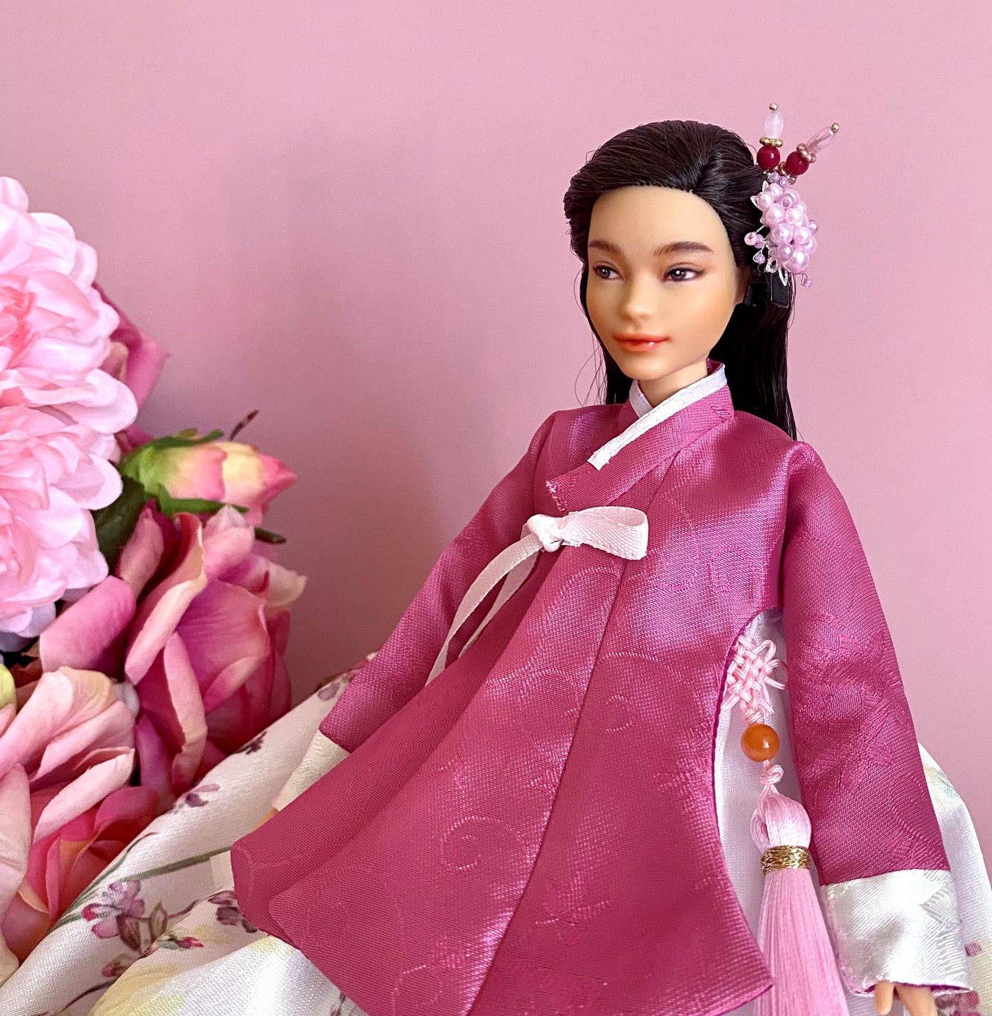 12" Doll Hanbok Hair Accessories -Alligator clip type