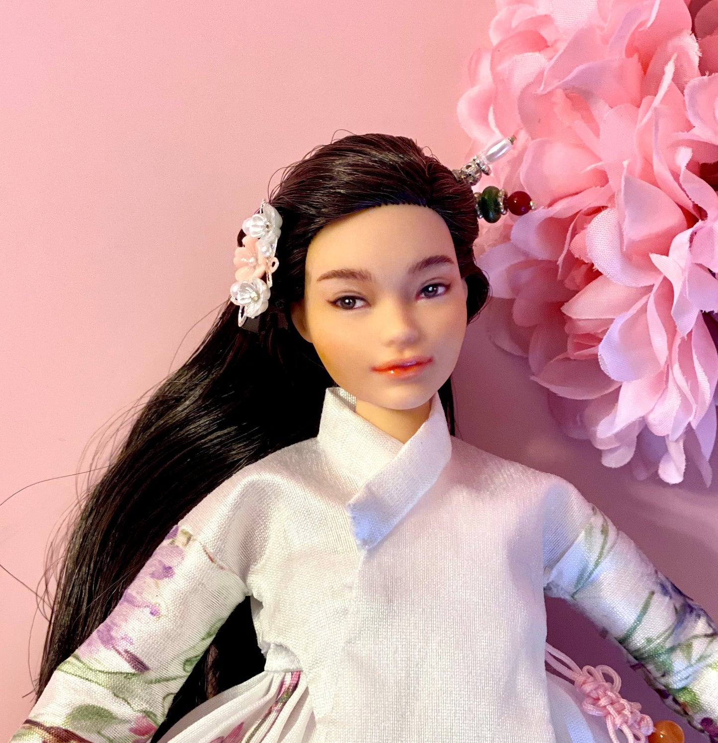 12" Doll Hanbok Hair Accessories -Alligator clip type