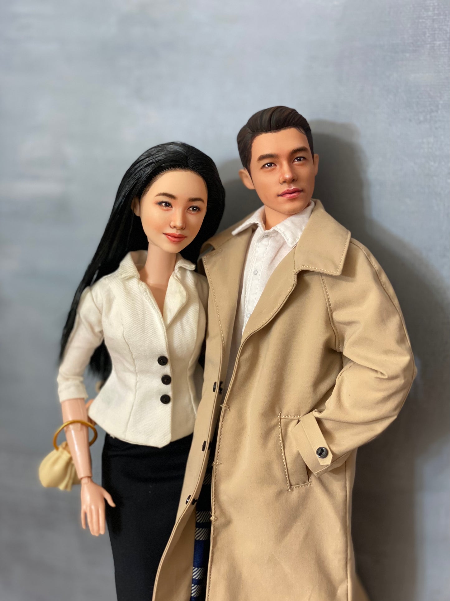 OOAK 12" male doll face repainted