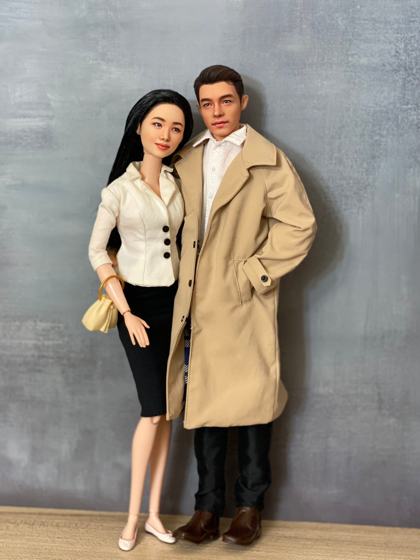 OOAK 12" male doll face repainted