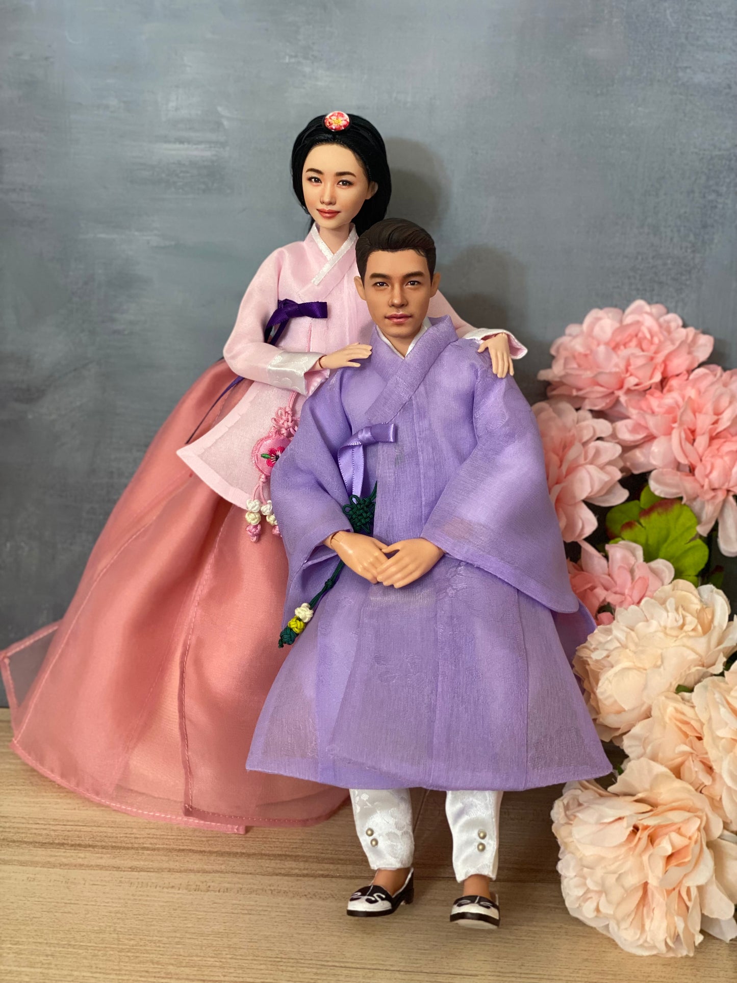 OOAK 12" male doll face repainted