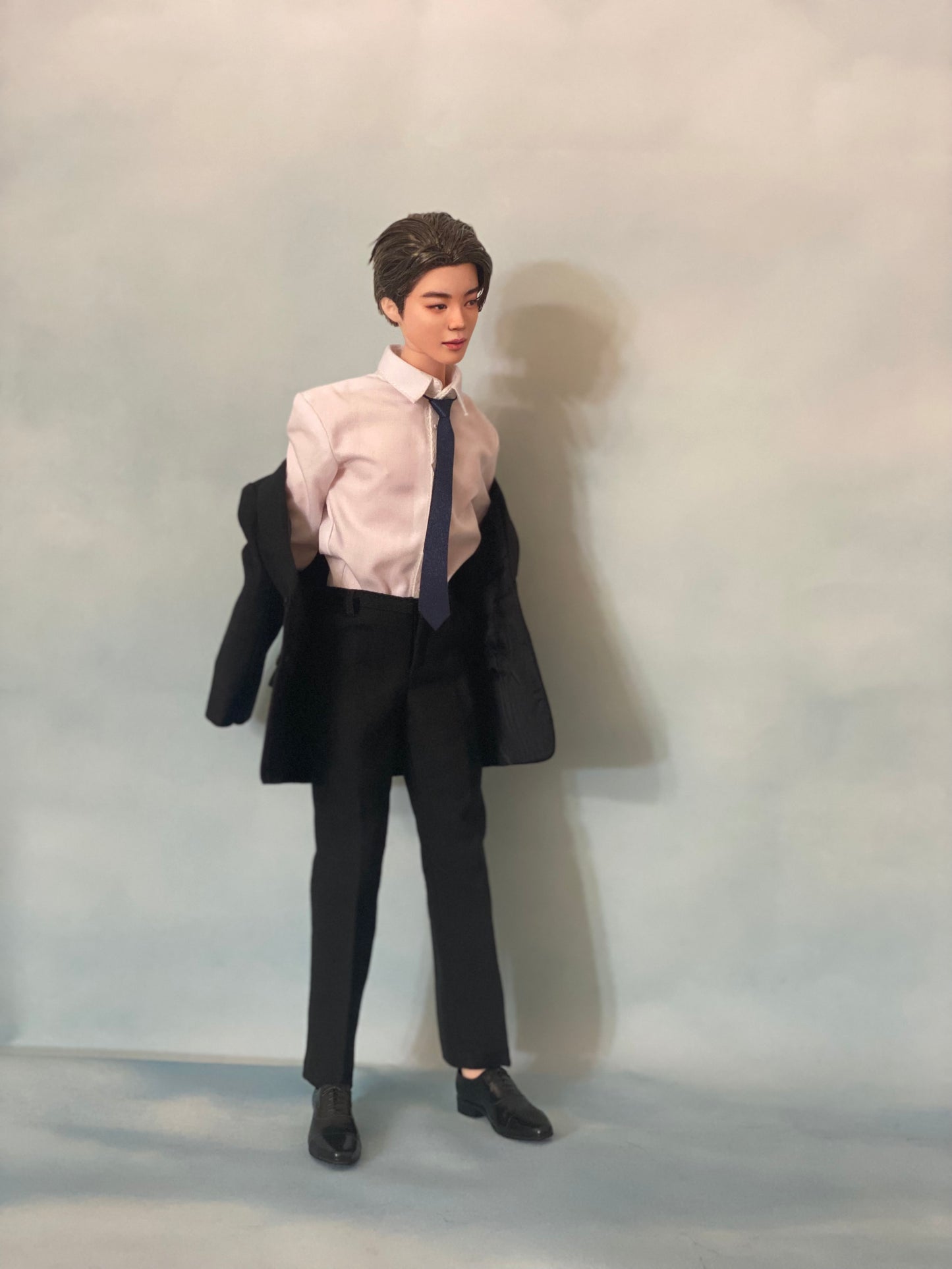OOAK 12" male doll face repainted