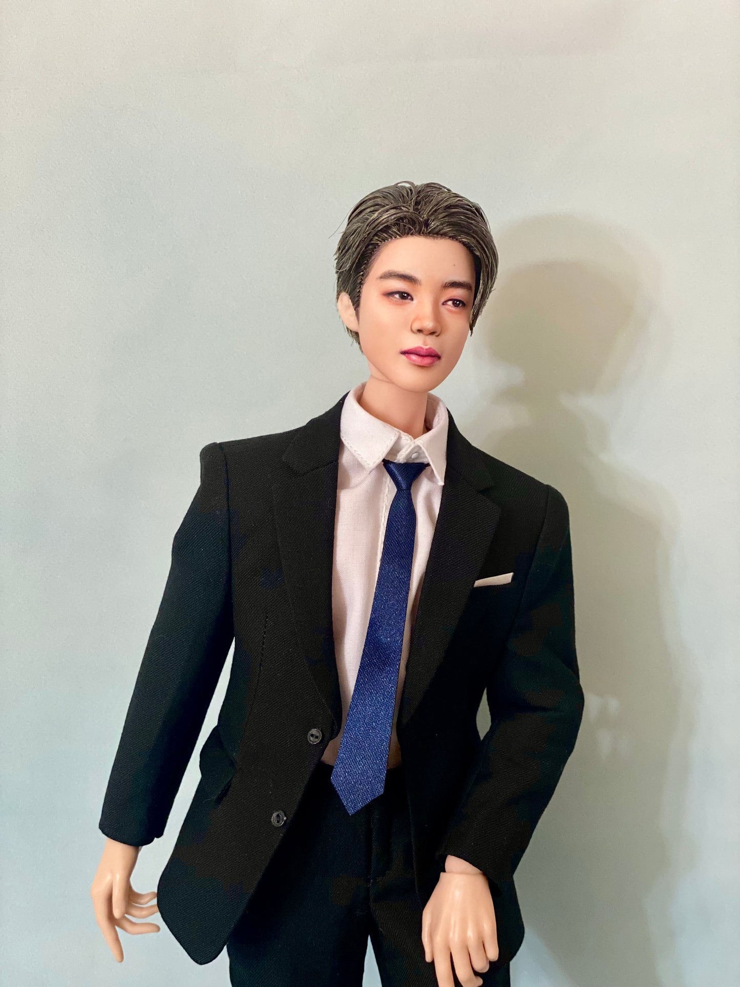 OOAK 12" male doll face repainted