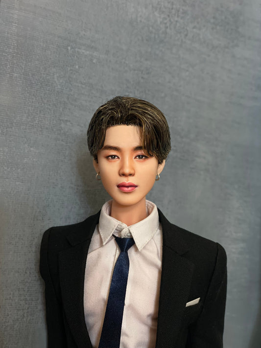 OOAK 12" male doll face repainted