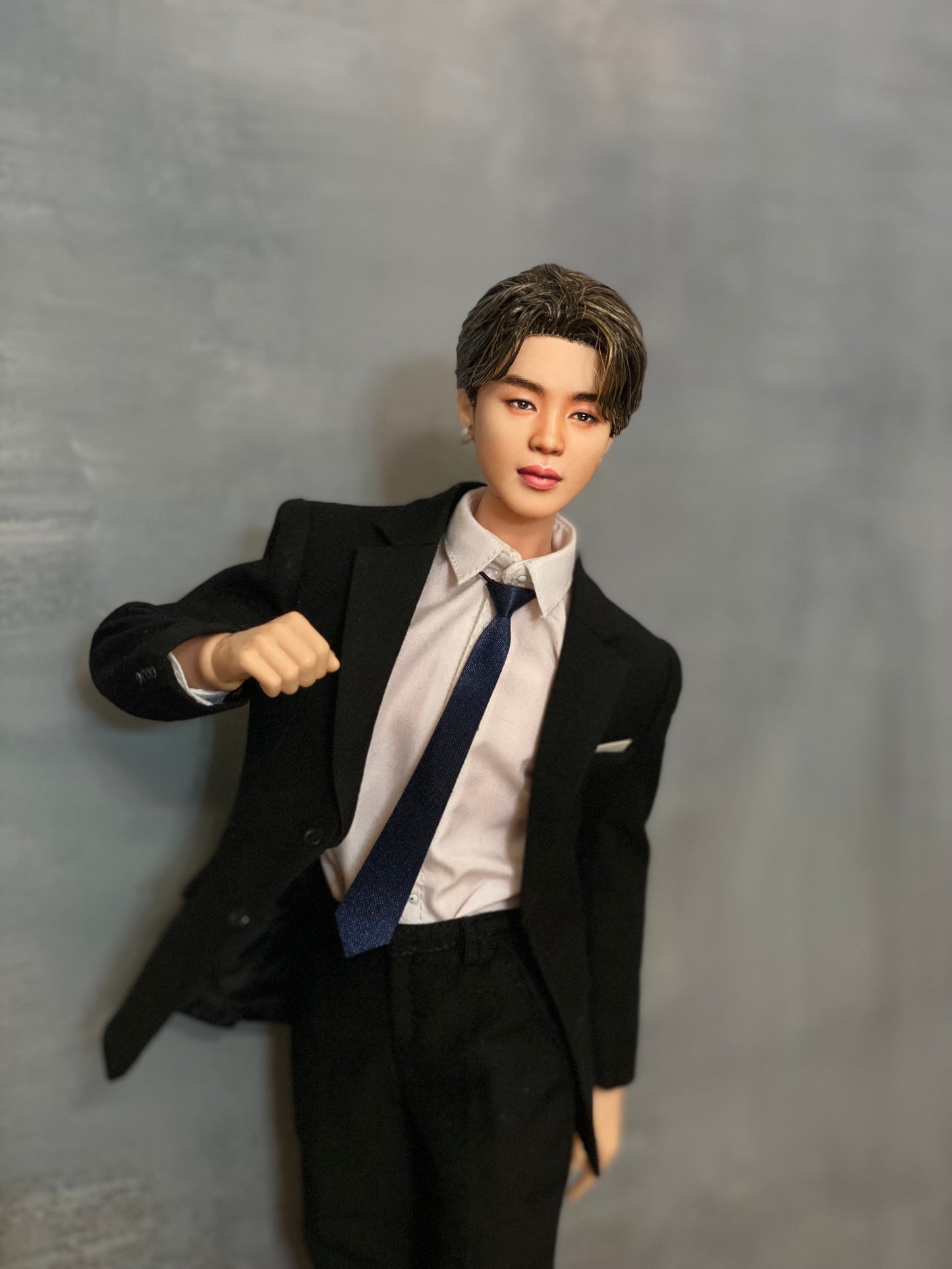 OOAK 12" male doll face repainted