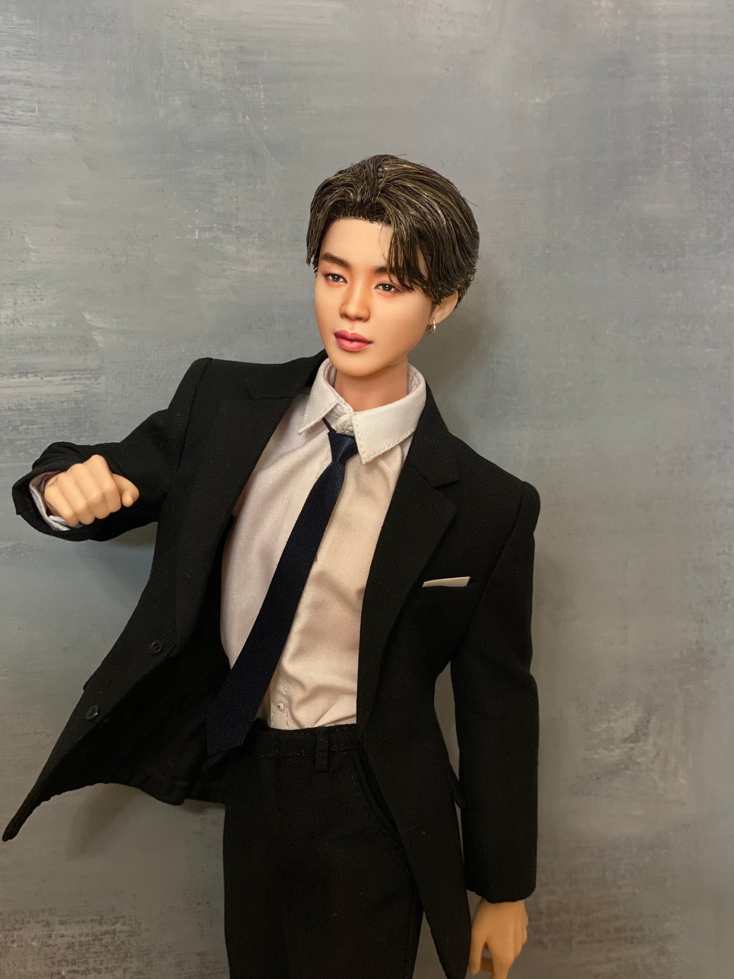 OOAK 12" male doll face repainted