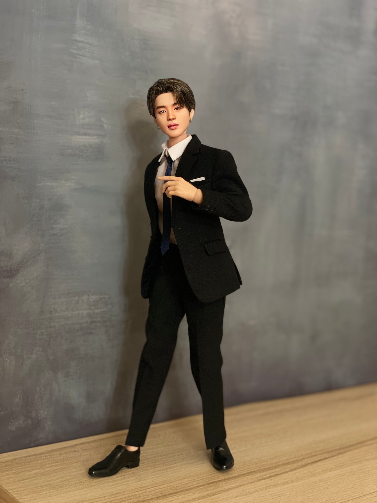 OOAK 12" male doll face repainted