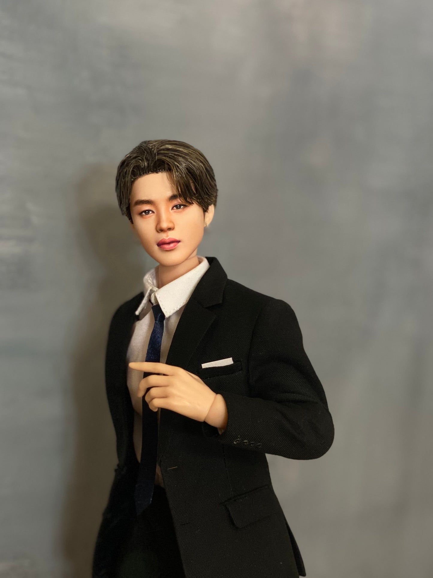 OOAK 12" male doll face repainted
