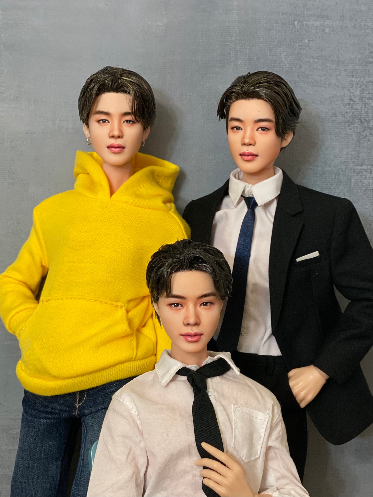 OOAK 12" male doll face repainted