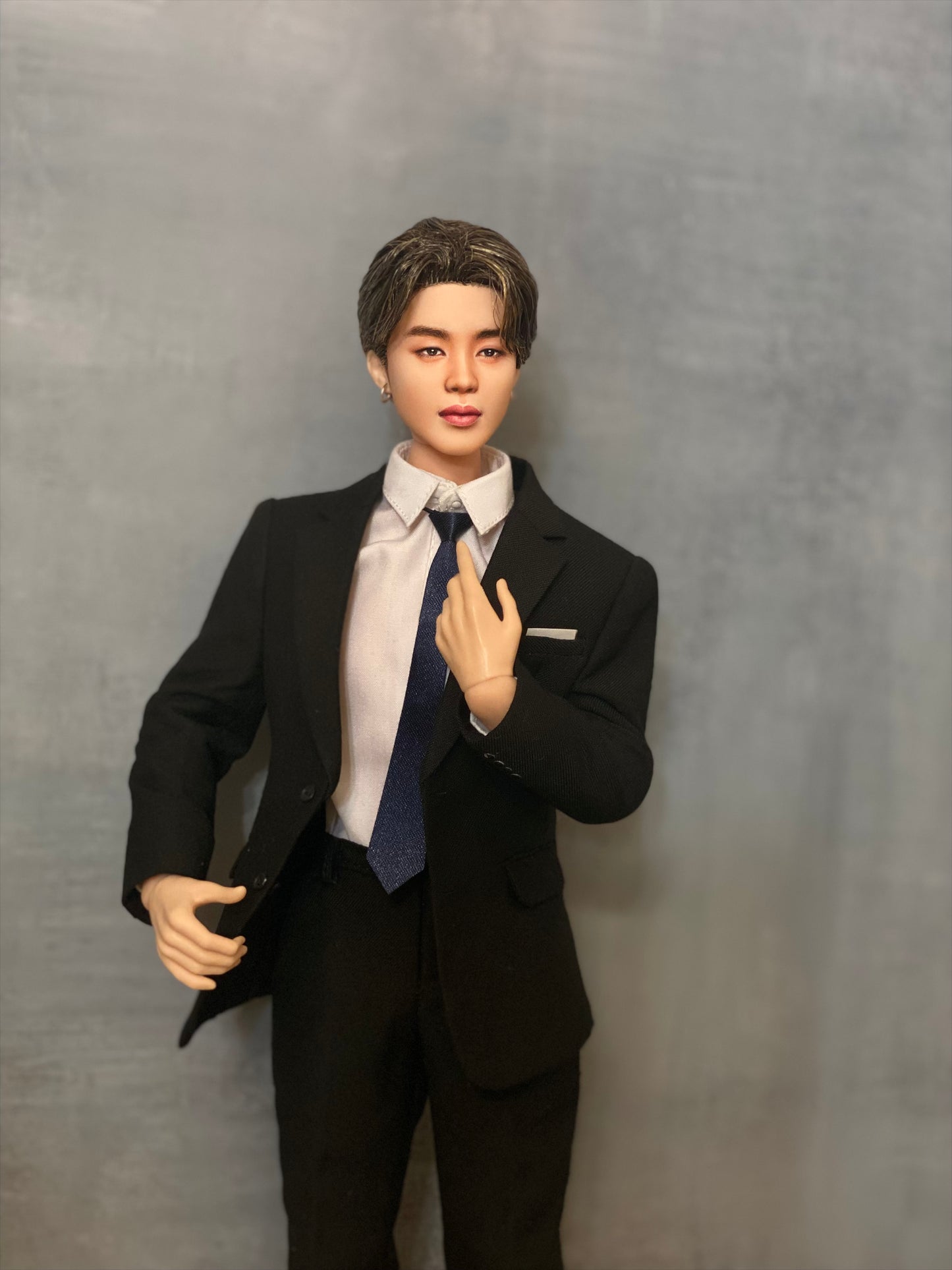 OOAK 12" male doll face repainted