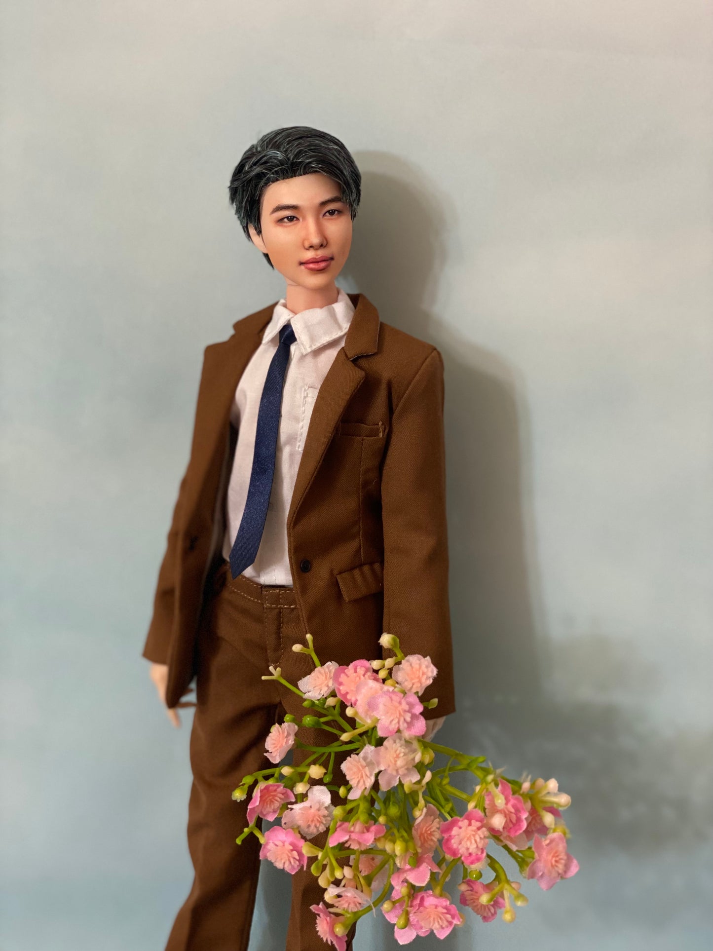 OOAK 12" male doll face repainted