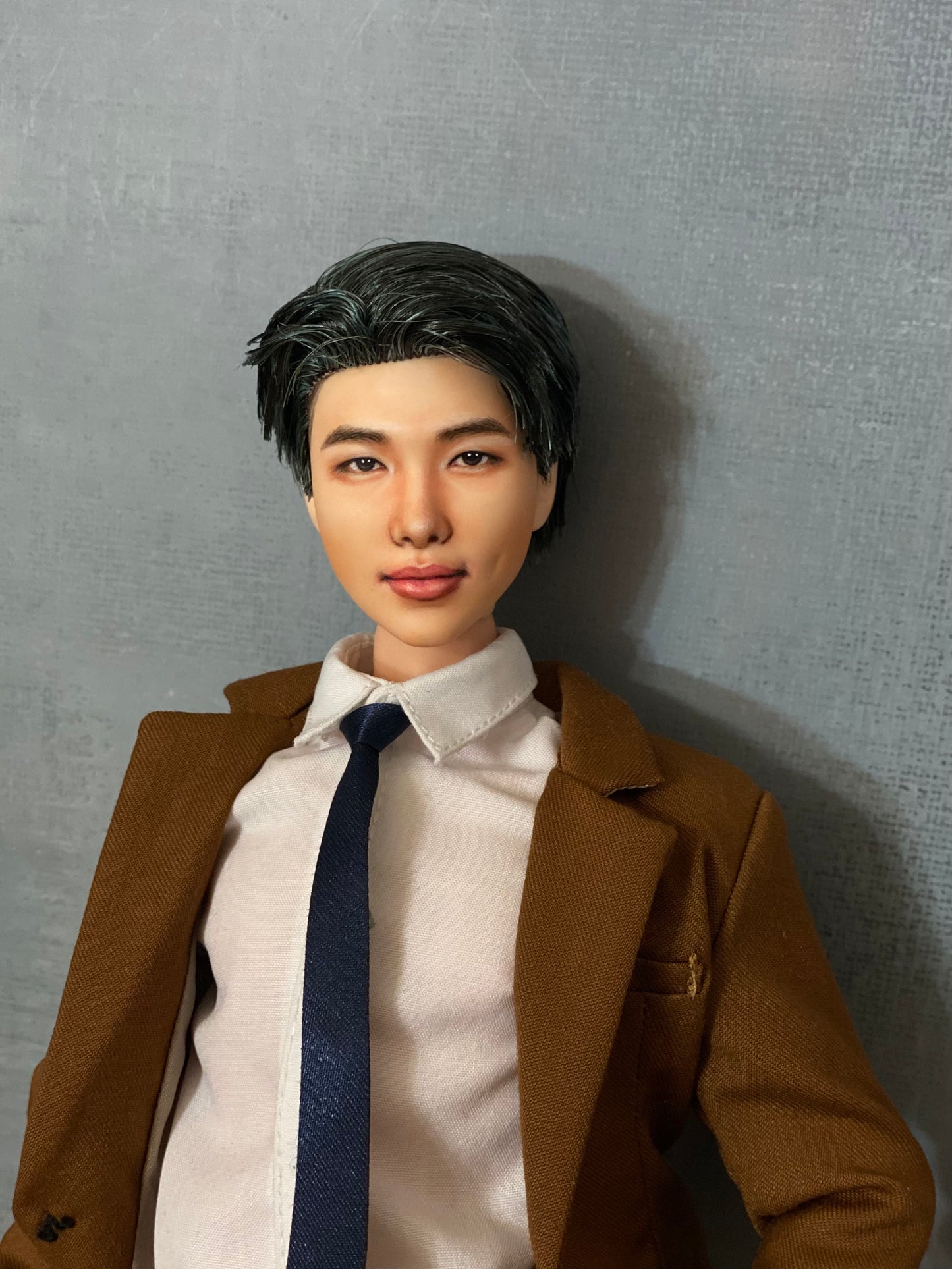 OOAK 12" male doll face repainted