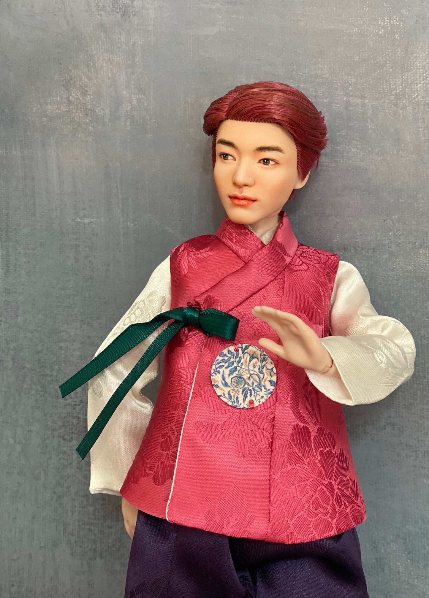 Hanbok para muñeco masculino de 12" - Conjunto de chaleco