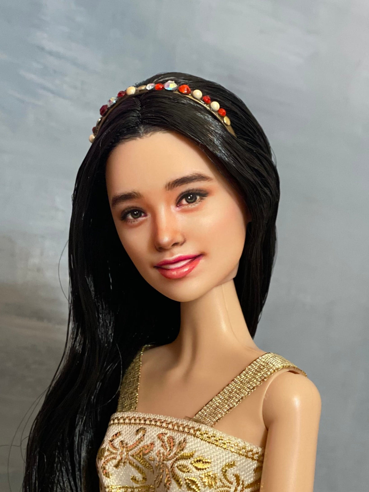 RESERVED FOR P- OOAK 12" female doll