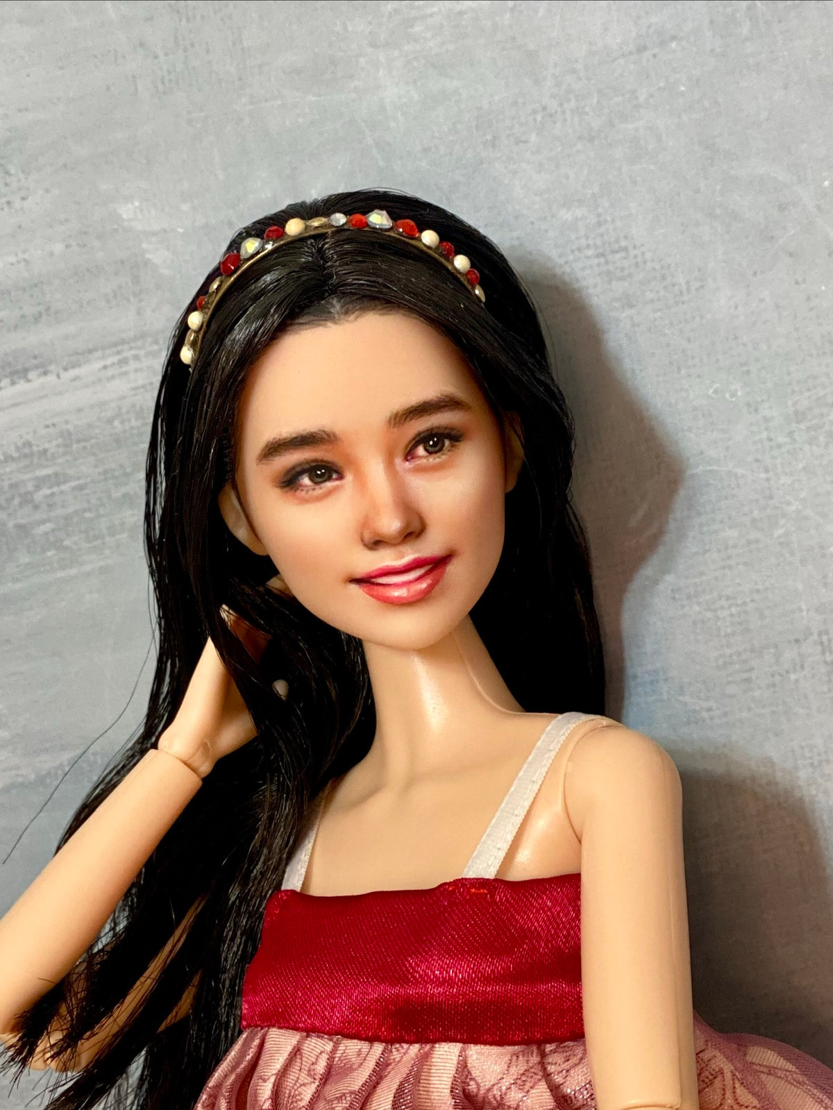 RESERVED FOR P- OOAK 12" female doll