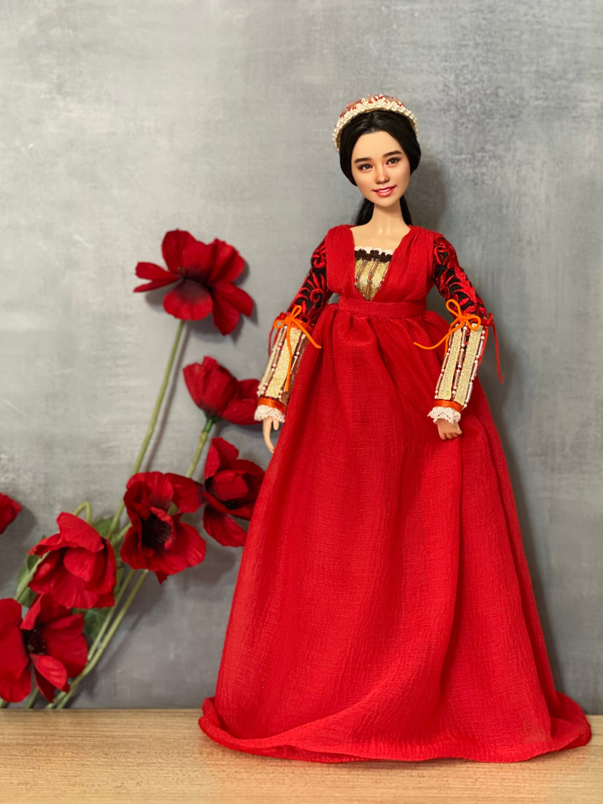 RESERVED FOR P- OOAK 12" female doll