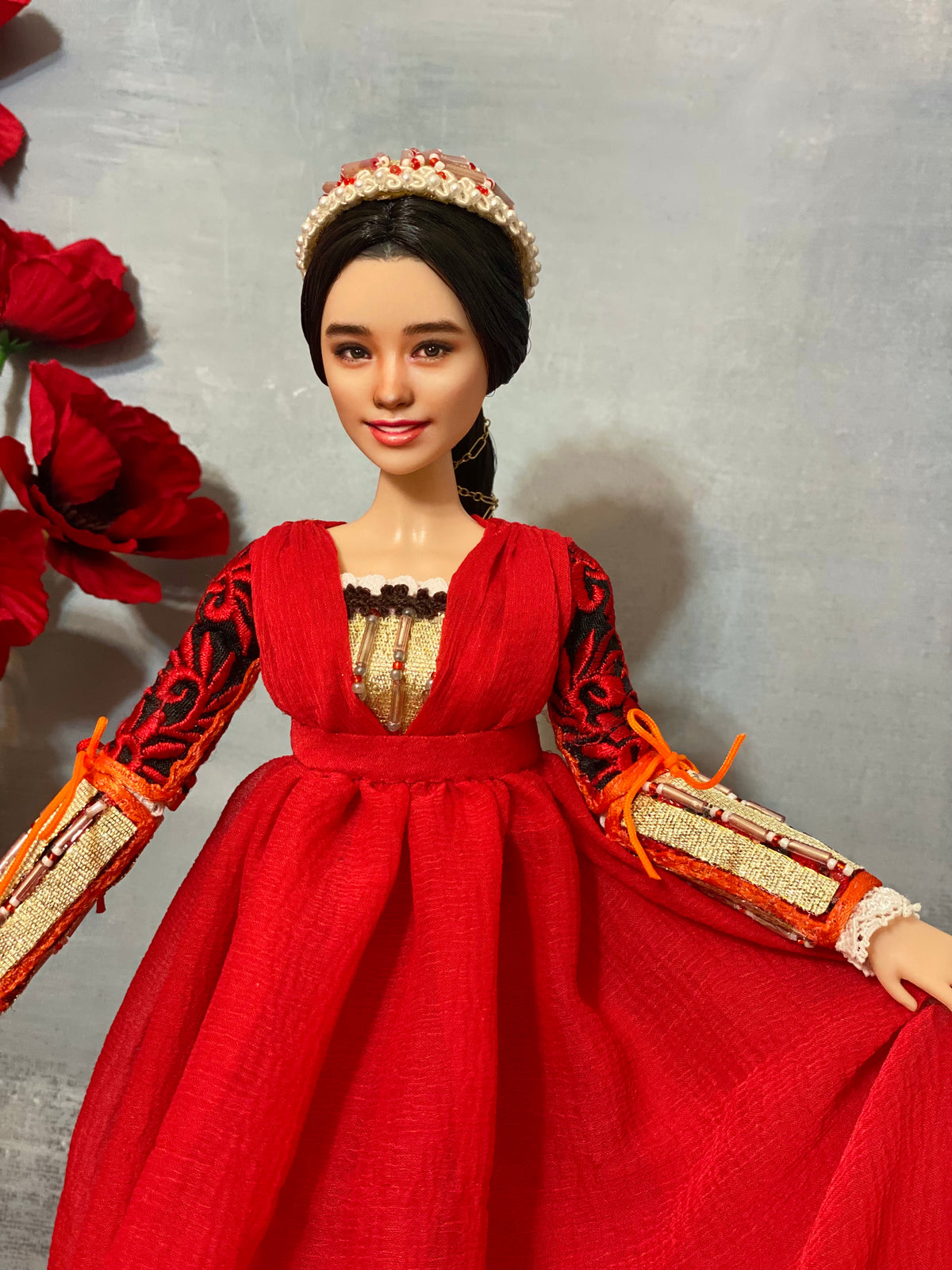RESERVED FOR P- OOAK 12" female doll