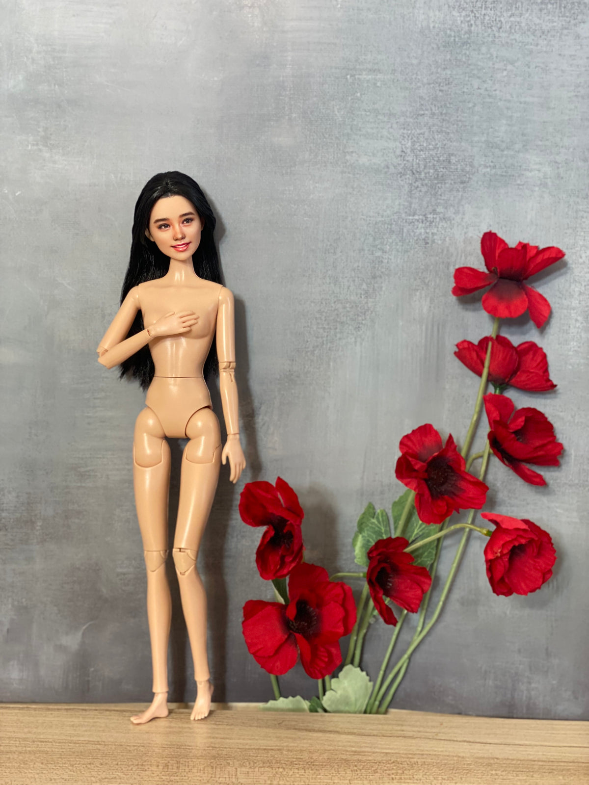 RESERVED FOR P- OOAK 12" female doll