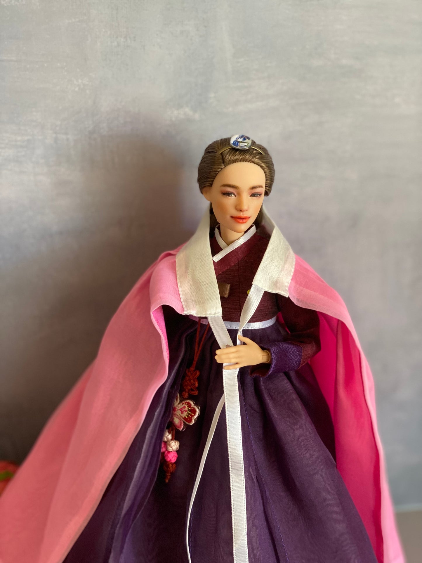 Doll Hanbok for 12"(30cm) doll- Sukechima(the headgear skirt) for Hanbok