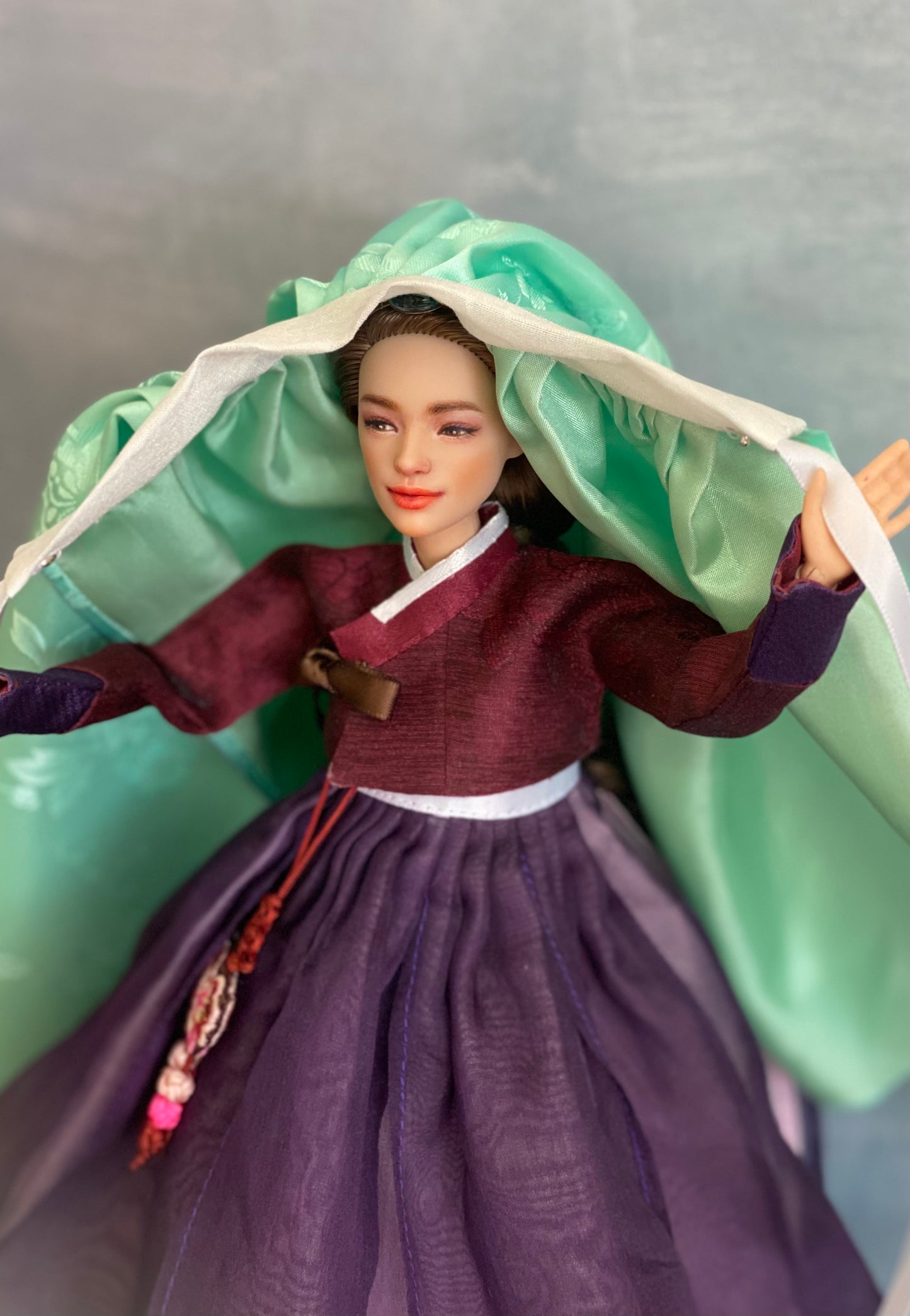 Doll Hanbok for 12"(30cm) doll- Sukechima(the headgear skirt) for Hanbok