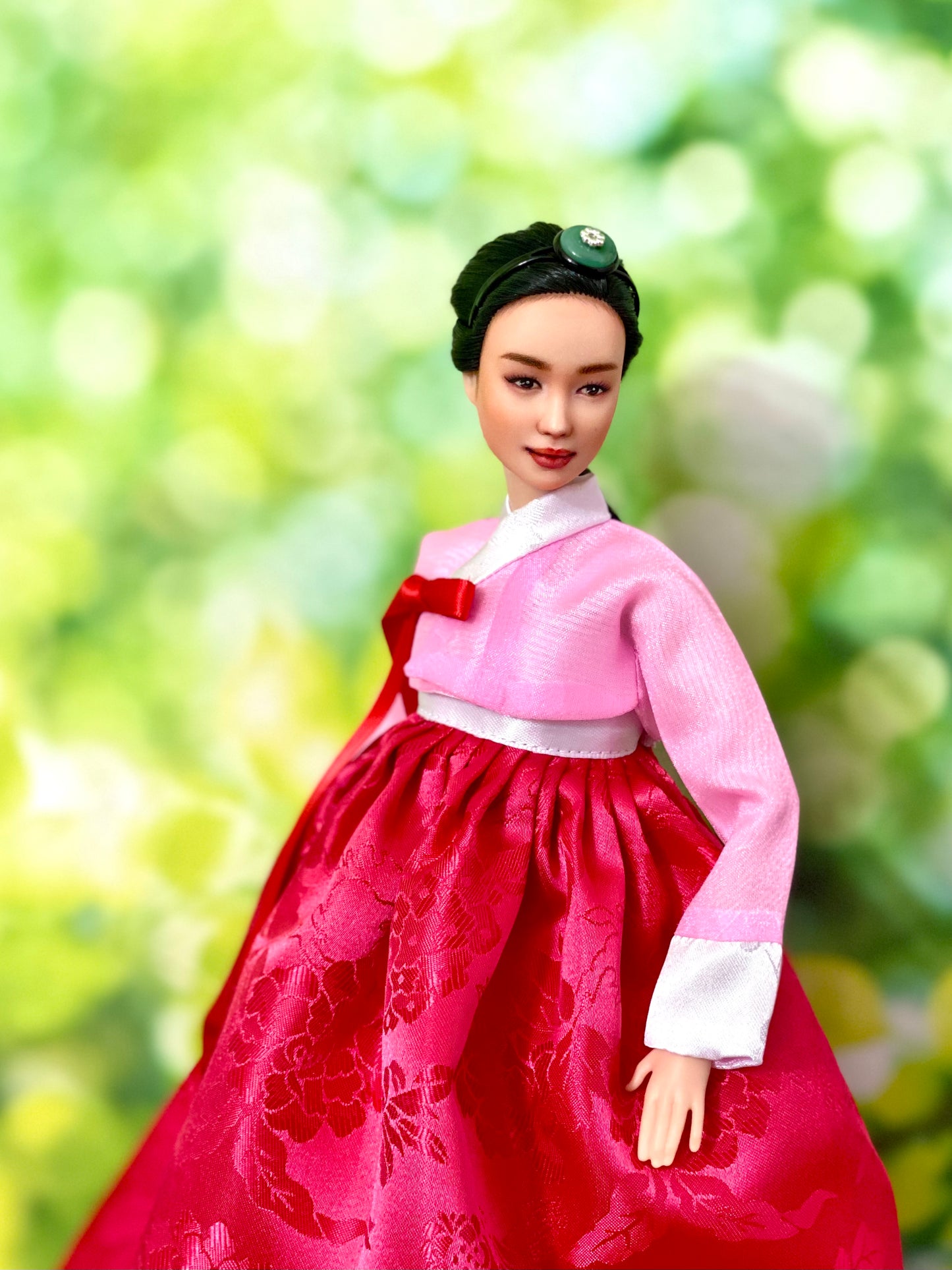 Mix & match doll Hanbok for 12"(30cm) doll- 2 types of Jeogori, skirt, under skirt