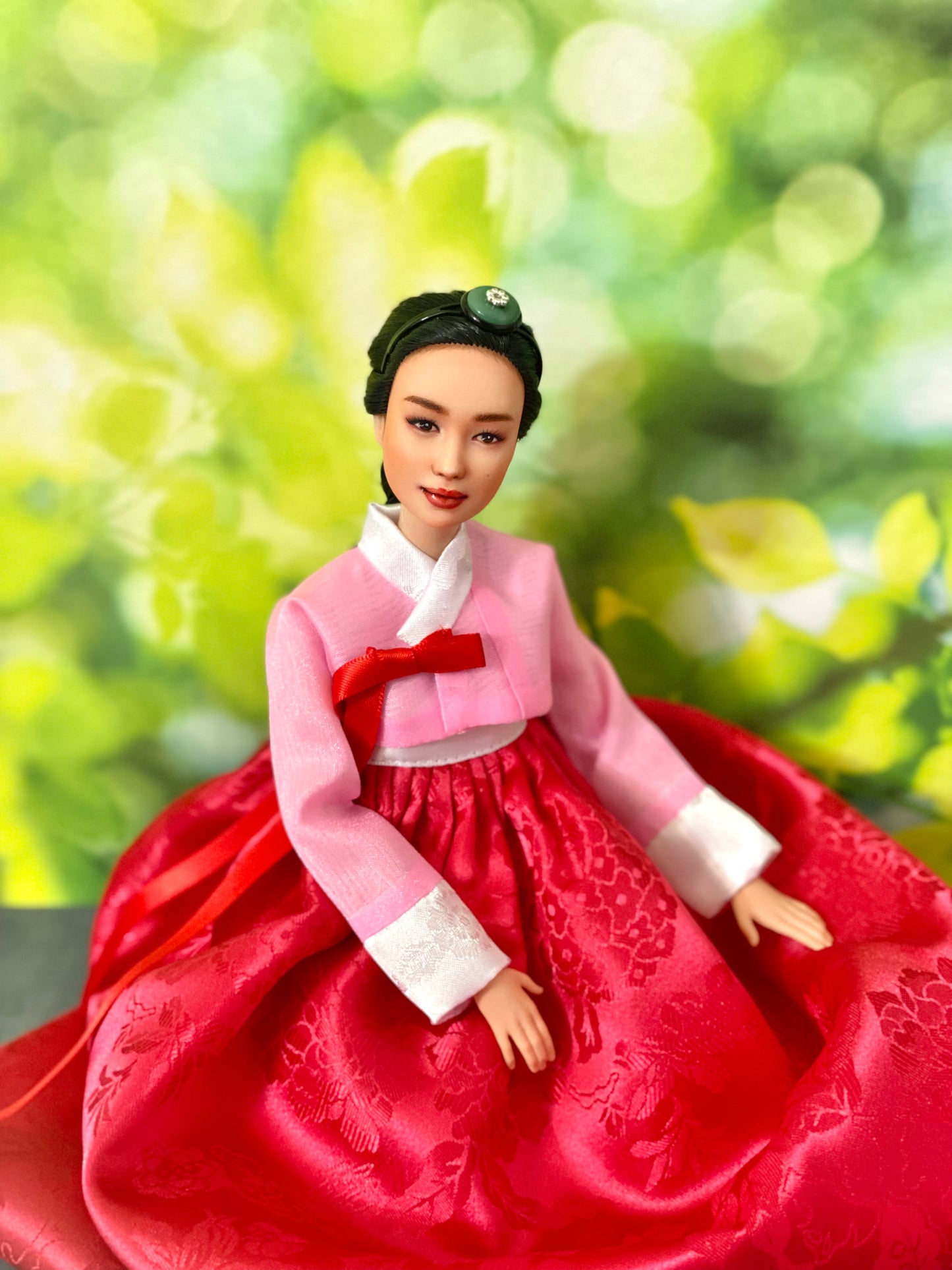 Mix & match doll Hanbok for 12"(30cm) doll- 2 types of Jeogori, skirt, under skirt