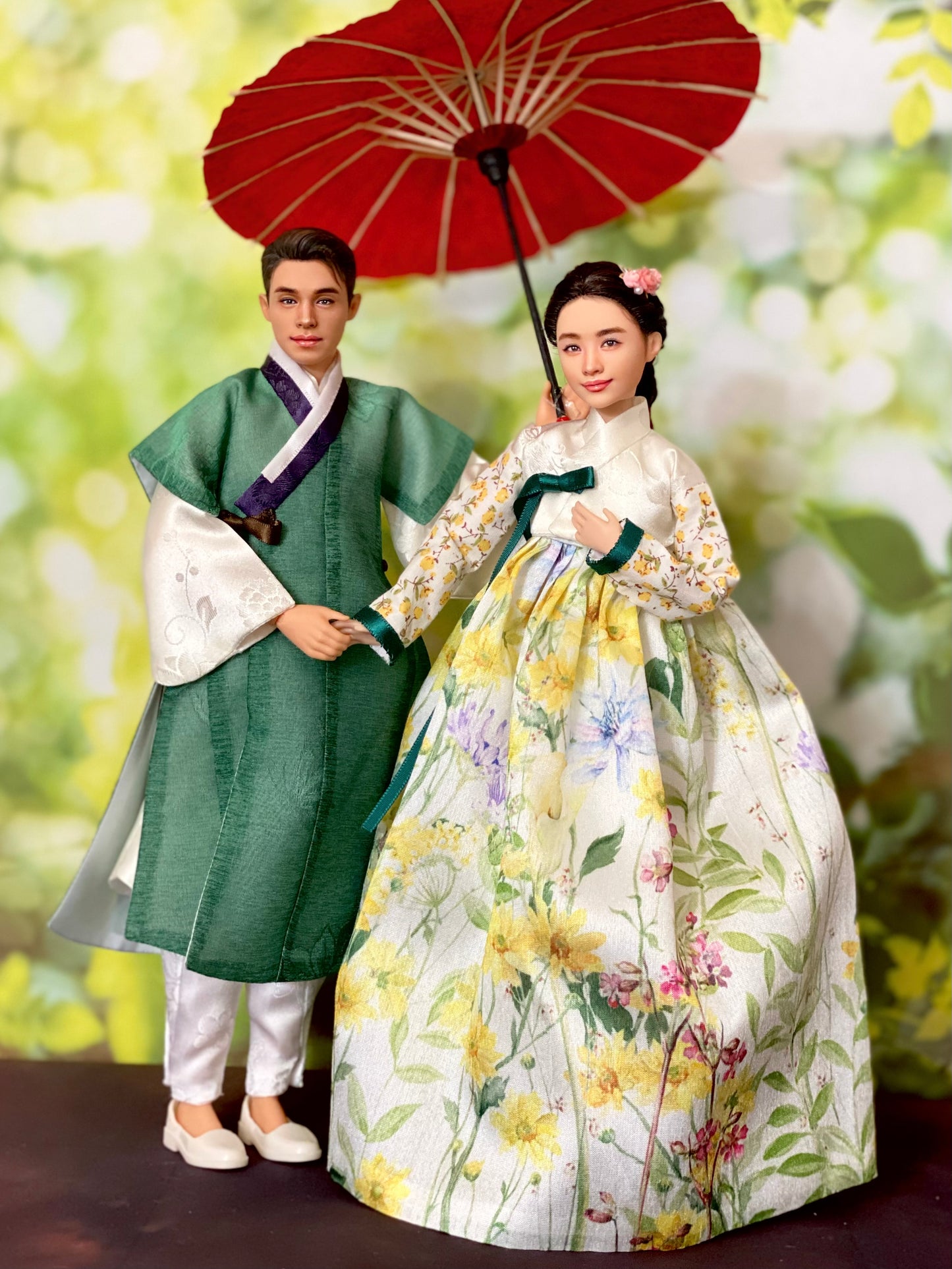 OOAK 12" female doll face repainted