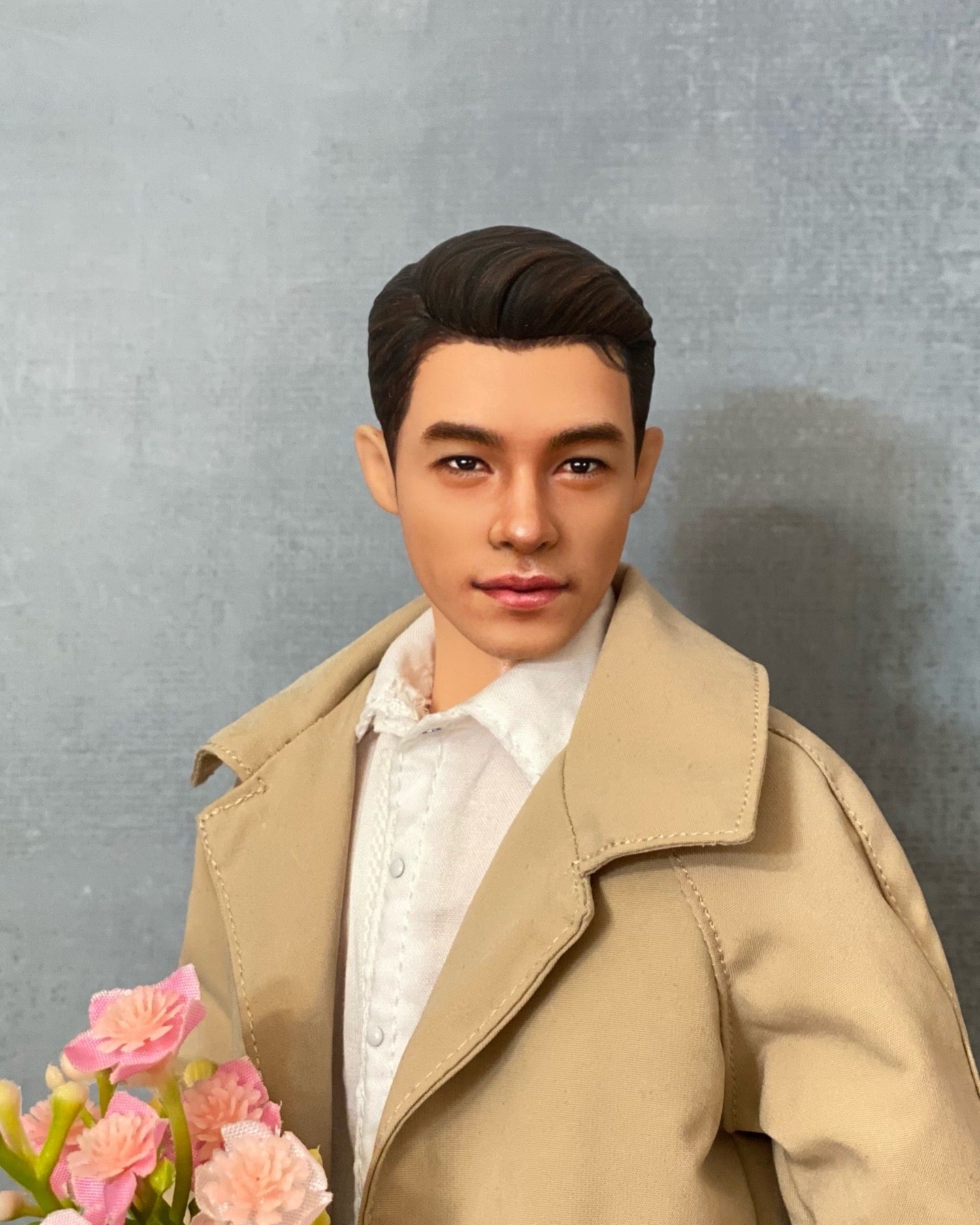 OOAK 12" male doll face repainted